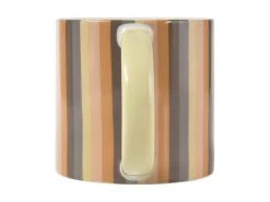 Power Pop Stripes Mug 400ML Charcoal -Table Accents Shop DI0419 HANDLE