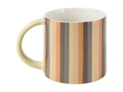 Power Pop Stripes Mug 400ML Charcoal -Table Accents Shop DI0419 SIDE