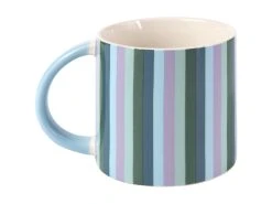 Power Pop Stripes Mug 400ML Lilac -Table Accents Shop DI0421 SIDE