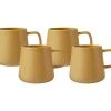 Blend Sala Mug 375ML Set Of 4 Mustard Gift Boxed