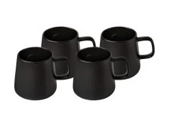 Blend Sala Mug 375ML Set Of 4 Black Gift Boxed -Table Accents Shop DI0427 A1