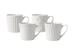 Nova Mug 380ML Set Of 4 White Gift Boxed