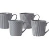 Nova Mug 380ML Set Of 4 Grey Gift Boxed