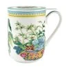 Gabby Malpas Jardin Mug With Infuser 340ML Orchid Gift Boxed