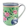 Gabby Malpas Jardin Mug With Infuser 340ML Camelia Gift Boxed