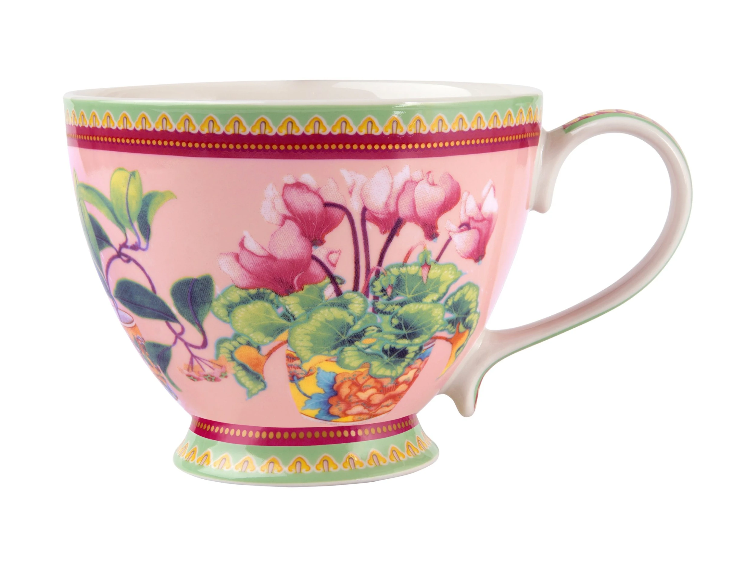 Gabby Malpas Jardin Footed Cup 400ML Cyclamen Gift Boxed 1 Gabby Malpas Jardin Footed Cup 400ML Cyclamen Gift Boxed