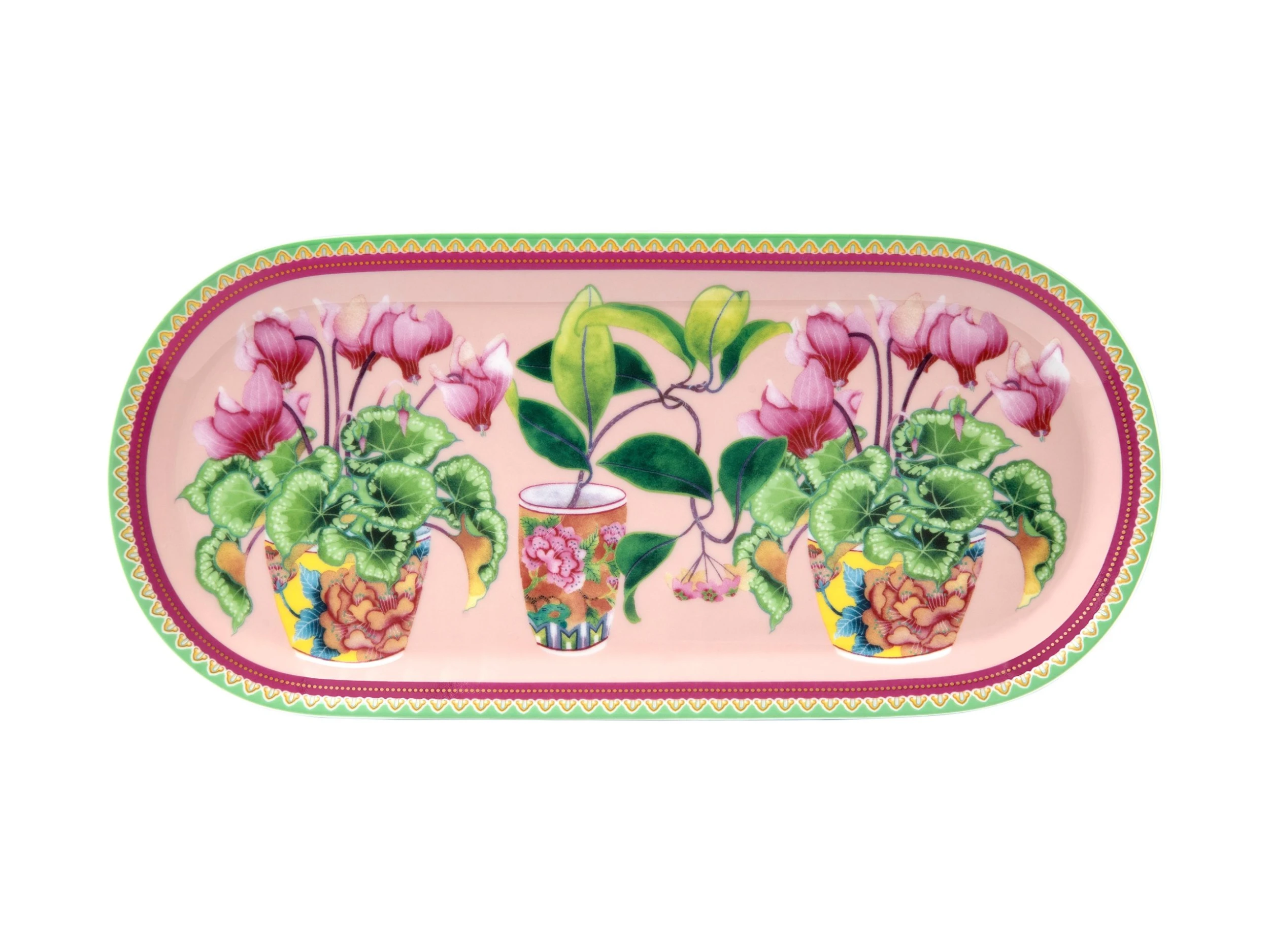 Gabby Malpas Jardin Platter 25x11.5cm Cyclamen Gift Boxed 1 Gabby Malpas Jardin Platter 25x11.5cm Cyclamen Gift Boxed