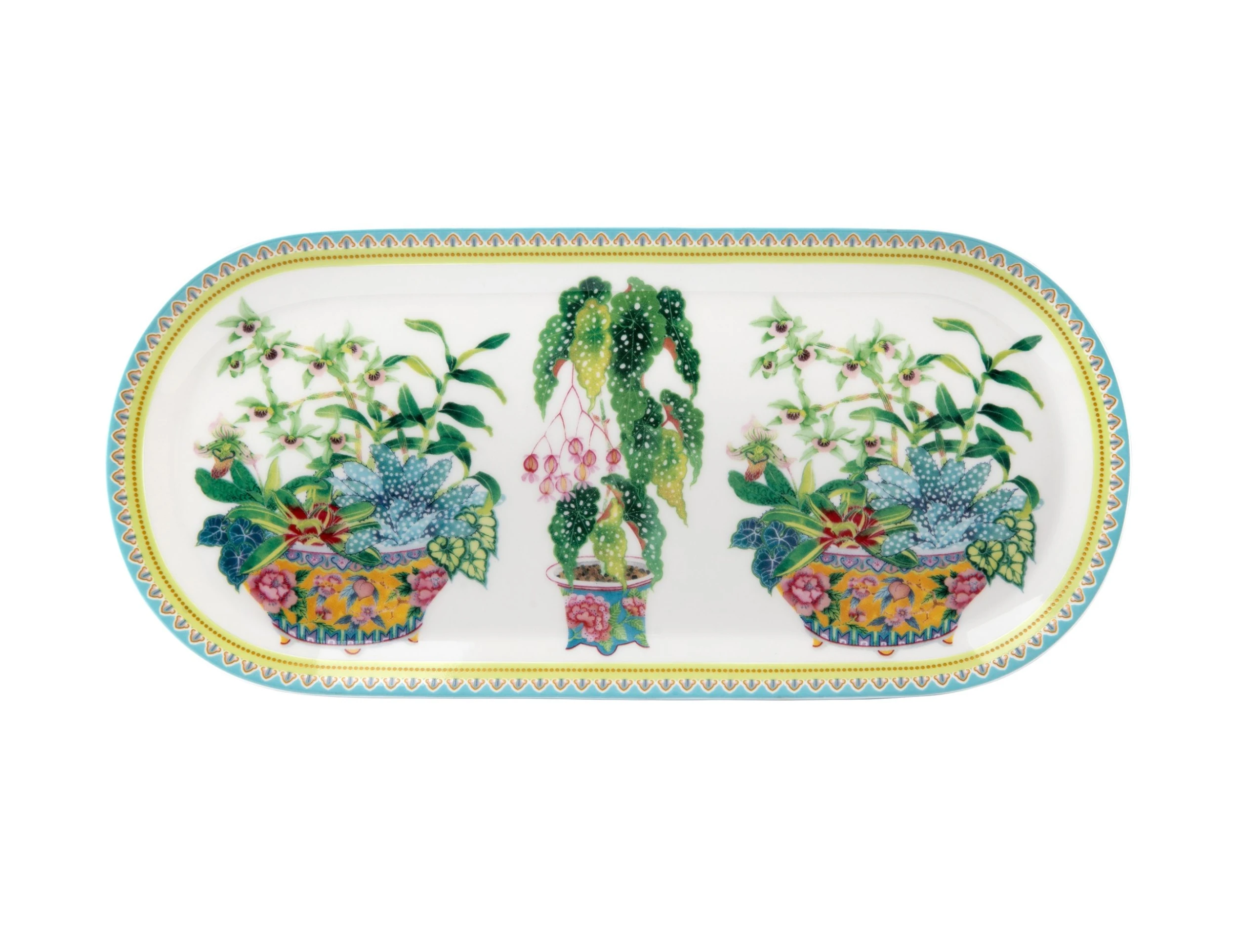 Gabby Malpas Jardin Platter 25x11.5cm Orchid Gift Boxed 1 Gabby Malpas Jardin Platter 25x11.5cm Orchid Gift Boxed