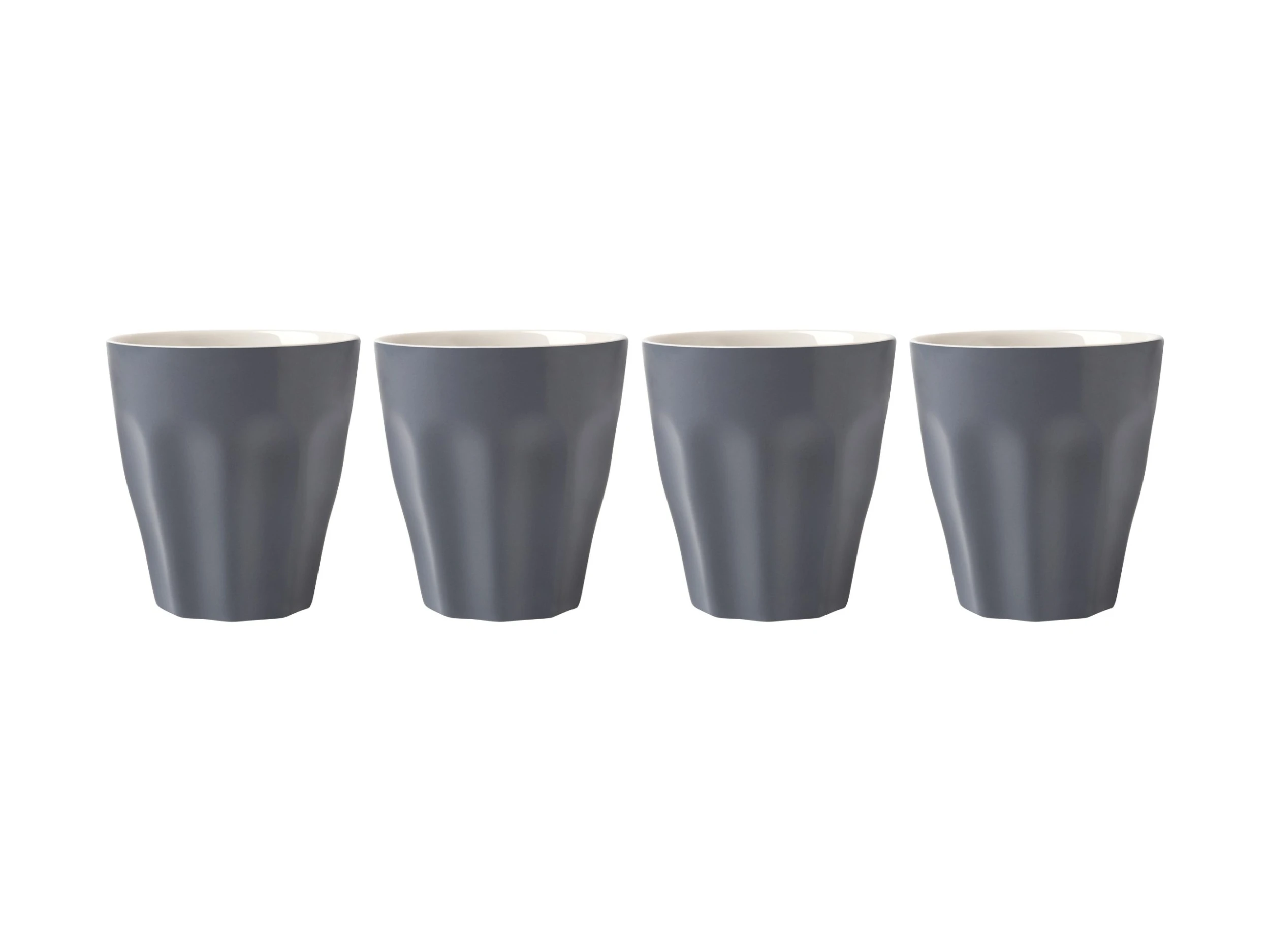 Blend Sala Latte Cup 265ML Set Of 4 Charcoal Gift Boxed 2 Blend Sala Latte Cup 265ML Set Of 4 Charcoal Gift Boxed - Image 2