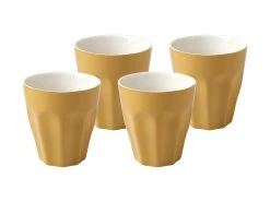 Blend Sala Latte Cup 265ML Set Of 4 Mustard Gift Boxed 5 Blend Sala Latte Cup 265ML Set Of 4 Mustard Gift Boxed -Table Accents Shop LM0037 A1