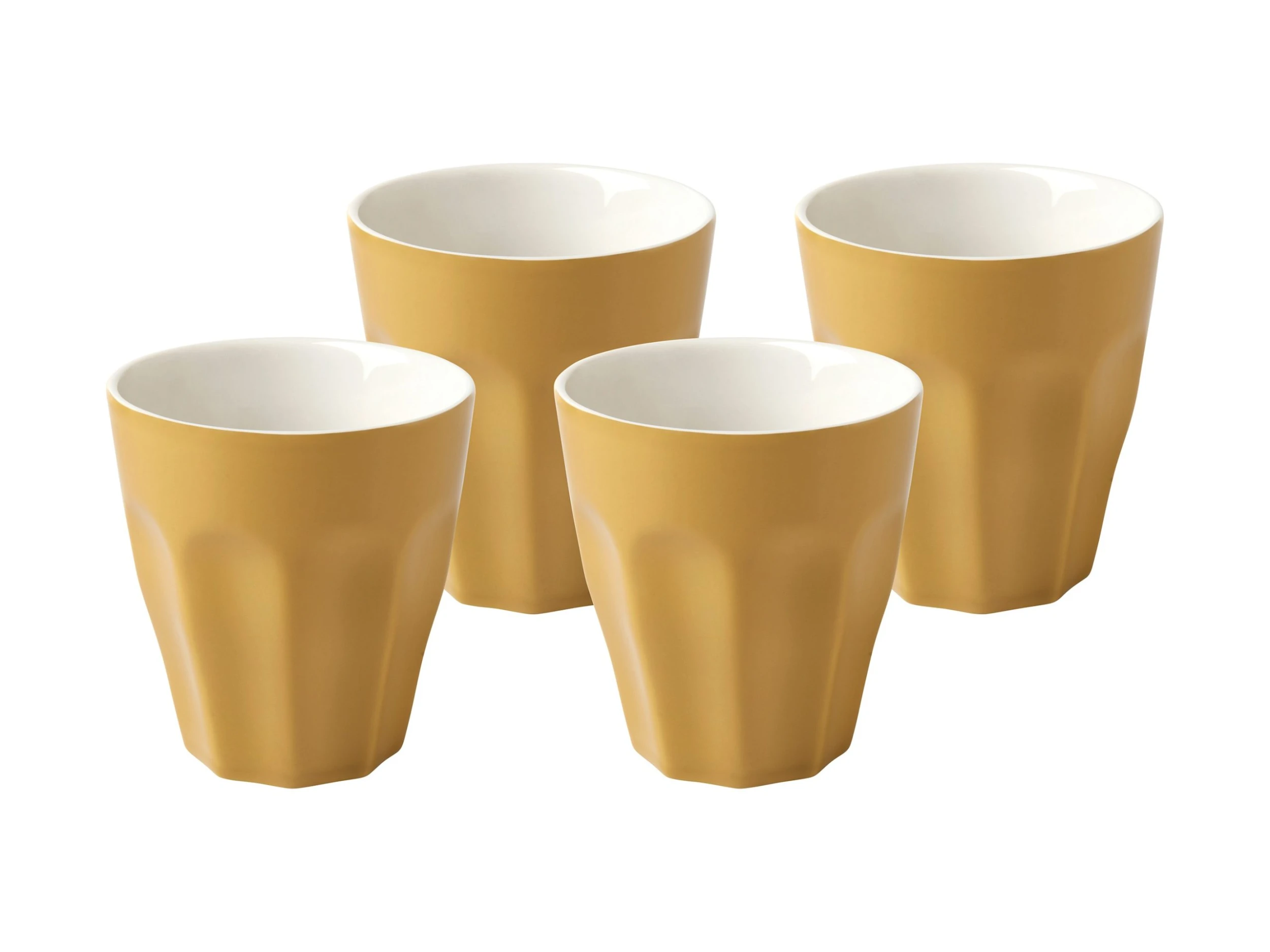 Blend Sala Latte Cup 265ML Set Of 4 Mustard Gift Boxed 3 Blend Sala Latte Cup 265ML Set Of 4 Mustard Gift Boxed - Image 3