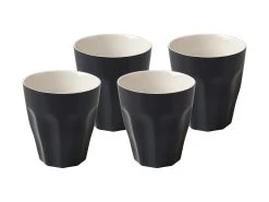 Blend Sala Latte Cup 265ML Set Of 4 Black Gift Boxed -Table Accents Shop LM0039 A1