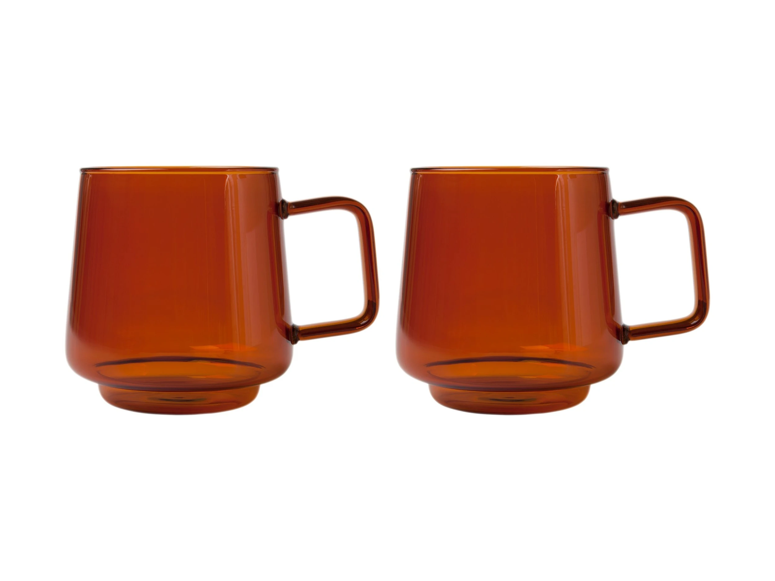 Blend Sala Glass Mug 400ML Set Of 2 Amber Gift Boxed 1 Blend Sala Glass Mug 400ML Set Of 2 Amber Gift Boxed