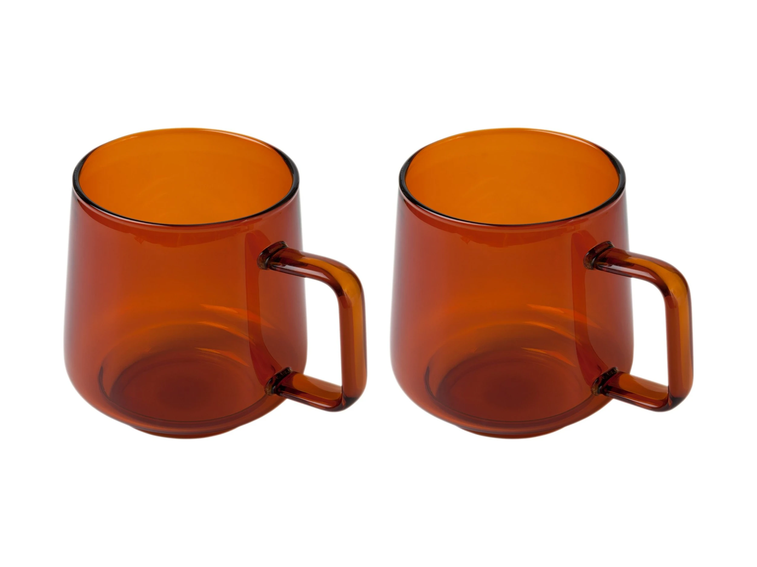 Blend Sala Glass Mug 400ML Set Of 2 Amber Gift Boxed 2 Blend Sala Glass Mug 400ML Set Of 2 Amber Gift Boxed - Image 2