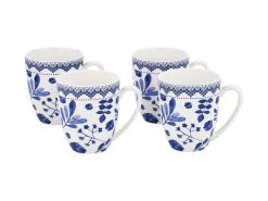 Darcy Coupe Mug 420ML Set Of 4 Floral Gift Boxed -Table Accents Shop YD0011 A1