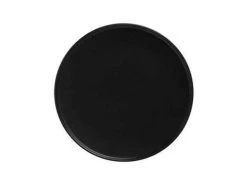 Caviar Black High Rim Plate 21cm