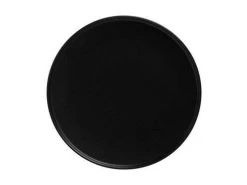 Caviar Black High Rim Plate 24.5cm
