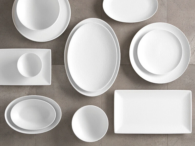 Caviar White Oval Plate 30x22cm 3 Caviar White Oval Plate 30x22cm - Image 3