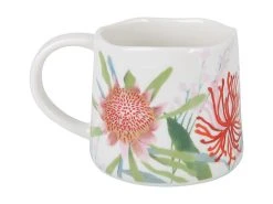 Royal Botanic Gardens Native Blooms Mug 350ML Waratah -Table Accents Shop di0375 side