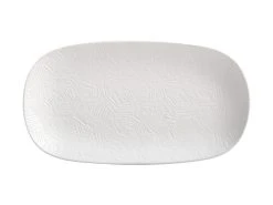 Dune Oblong Platter 33x18cm White Gift Boxed