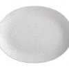 Dune Oval Platter 36x27cm White Gift Boxed