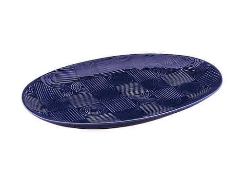Arc Oval Platter 41x30cm Indigo Blue Gift Boxed 2 Arc Oval Platter 41x30cm Indigo Blue Gift Boxed - Image 2