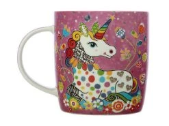 Donna Sharam Rainbow Jungle Mug 370ML Rainbow Unicorn Gift Boxed -Table Accents Shop dx1051 1f