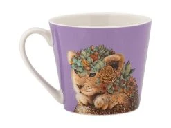 Marini Ferlazzo Wild Planet Mug 370ML Lion Gift Boxed -Table Accents Shop dx1281 side