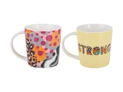 Kasey Rainbow Be Fierce Mug Set Of 2 380ML Strong Gift Boxed 5 Kasey Rainbow Be Fierce Mug Set Of 2 380ML Strong Gift Boxed -Table Accents Shop dx1284 side