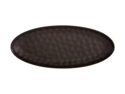 Gravity Oval Platter 50x21cm Black Gift Boxed