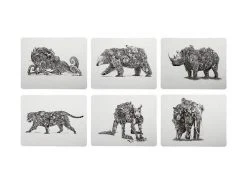 Marini Ferlazzo Animal Earth Placemat Set Of 6