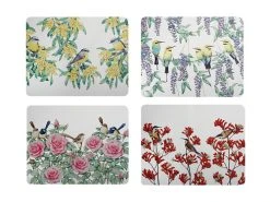 Royal Botanic Gardens - Garden Friends Cork Back Placemat 34x26.5cm Set Of 4 Gift Boxed