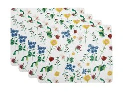 Posy Cork Back Placemat 34x26.5cm Set Of 4 Gift Boxed