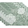 Island Cork Back Placemat 34x26.5cm Set Of 4 Green Gift Boxed