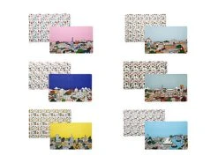Megan McKean Cities Reversible Placemat 6pc Gift Pack