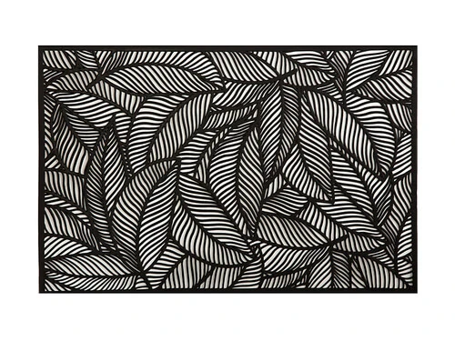 Table Accents Cut-Out Placemat 45x30cm Leaf Black 1 Table Accents Cut-Out Placemat 45x30cm Leaf Black
