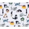 Marc Martin Feline Friends Cork Back Placemat 34x26.5cm Set Of 4 Gift Boxed