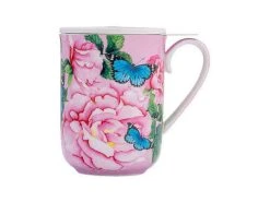 Gabby Malpas Posey Mug With Infuser 340ML Cabbage Roses Gift Boxed 5 Gabby Malpas Posey Mug With Infuser 340ML Cabbage Roses Gift Boxed -Table Accents Shop hv0319 a1