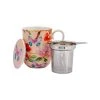 Gabby Malpas Posey Mug With Infuser 340ML Japonica Joy Gift Boxed