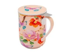 Gabby Malpas Posey Mug With Infuser 340ML Japonica Joy Gift Boxed -Table Accents Shop hv0320 a2
