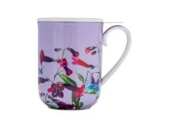 Gabby Malpas Posey Mug With Infuser 340ML Perennial Penstemons Gift Boxed -Table Accents Shop hv0321 a1