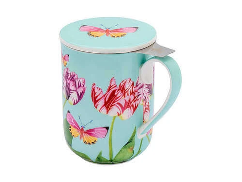 Gabby Malpas Posey Mug With Infuser 340ML Tulip Love Gift Boxed 2 Gabby Malpas Posey Mug With Infuser 340ML Tulip Love Gift Boxed - Image 2