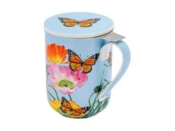 Gabby Malpas Posey Mug With Infuser 340ML Field Of Poppies Gift Boxed 4 Gabby Malpas Posey Mug With Infuser 340ML Field Of Poppies Gift Boxed -Table Accents Shop hv0324 a2