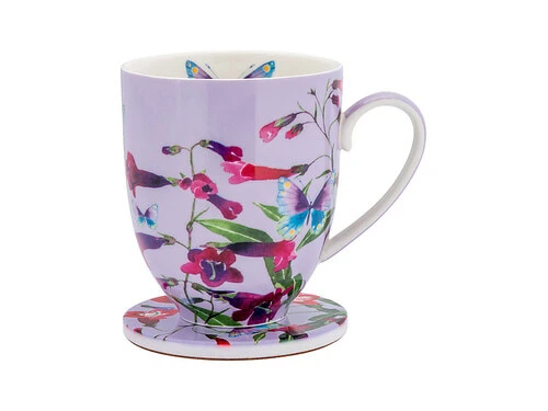 Gabby Malpas Posey Mug & Coaster Set Perennial Penstemons Gift Boxed 1 Gabby Malpas Posey Mug & Coaster Set Perennial Penstemons Gift Boxed