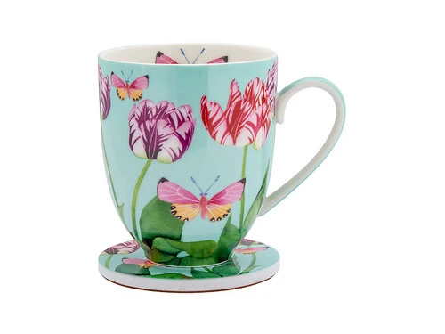 Gabby Malpas Posey Mug & Coaster Set Tulip Love Gift Boxed 1 Gabby Malpas Posey Mug & Coaster Set Tulip Love Gift Boxed