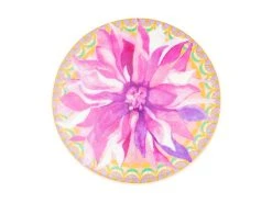 Teas & C's Dahlia Daze Lidded Mug With Infuser 340ML Pink Gift Boxed -Table Accents Shop hv0360 sp2