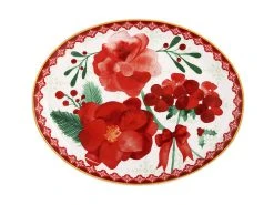 Mistletoe Oval Platter 25x19cm Gift Boxed