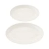 Radiance Serving Platter Set Of 2 White Gift Boxed