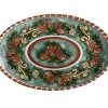 Ceramica Salerno Oval Platter 40x26cm Pomegranates