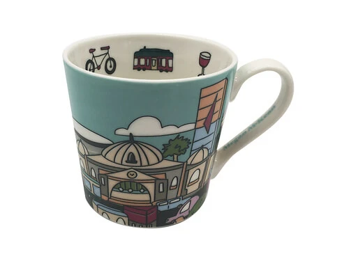 Megan McKean Cities Mug 430ML Melbourne Gift Boxed 2 Megan McKean Cities Mug 430ML Melbourne Gift Boxed - Image 2